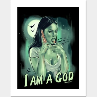 I am a God T-Shirt by BwanaDevilArt Posters and Art